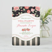 Uitnodiging Bridal Tea Party (Staand voorkant)