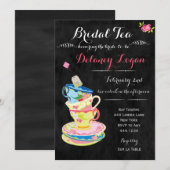 Uitnodiging Bridal Tea Party (Voorkant / Achterkant)