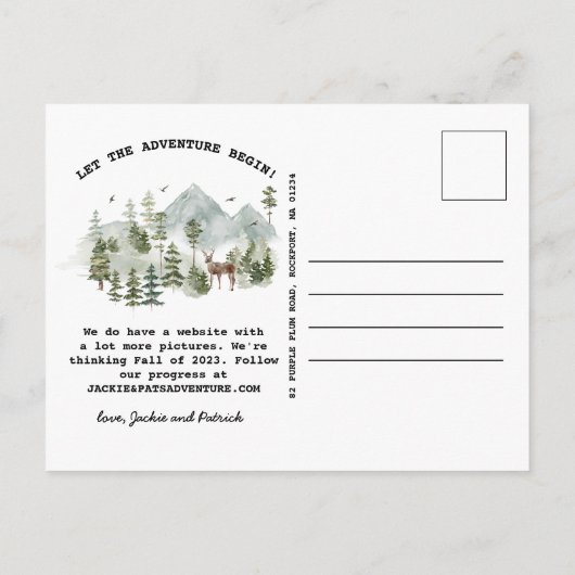 Uitnodiging Briefkaart (Achterkant)