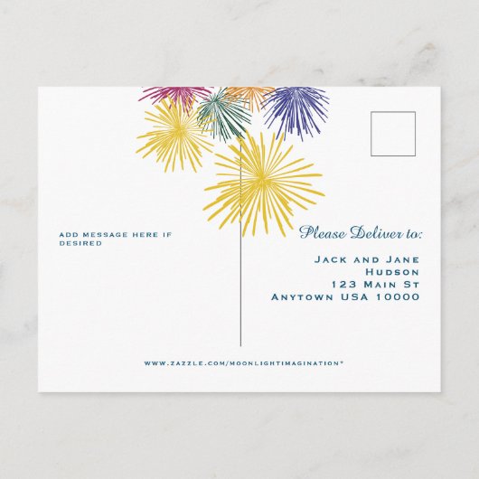 Uitnodiging Briefkaart (Achterkant)