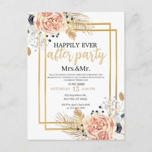 Uitnodiging Briefkaart (Voorkant)