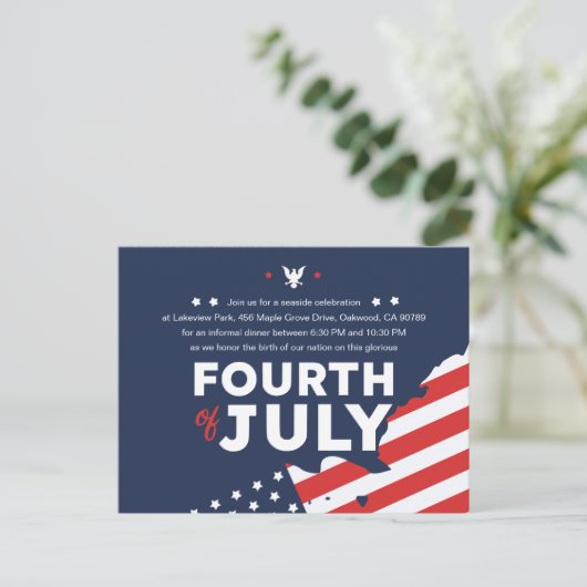 Uitnodiging Briefkaart (Staand voorkant)