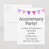 Uitnodiging Briefkaart (Voorkant / Achterkant)