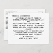 Uitnodiging Briefkaart (Voorkant / Achterkant)