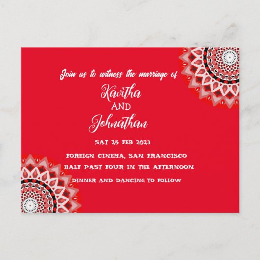 Uitnodiging Briefkaart (Voorkant)