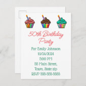 Uitnodiging Briefkaart (Voorkant / Achterkant)