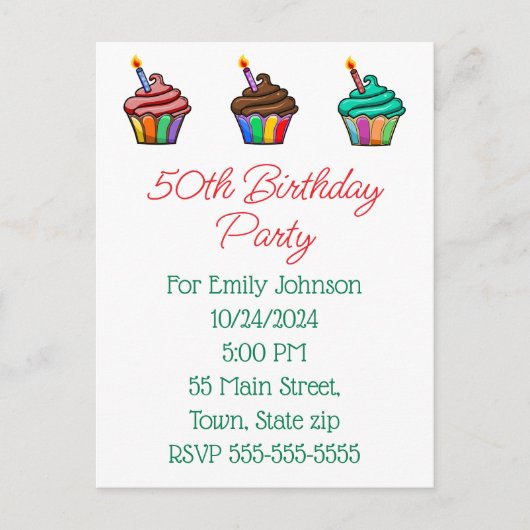 Uitnodiging Briefkaart (Voorkant)