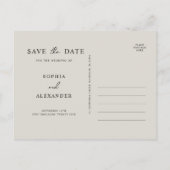 Uitnodiging Briefkaart Bewaar de datum. (Achterkant)