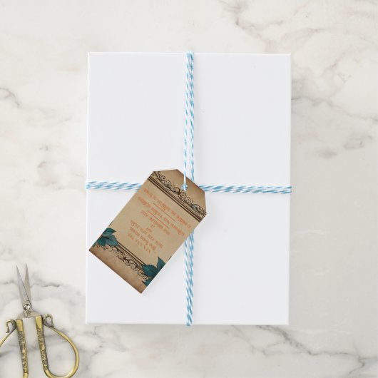 Uitnodiging Briefkaart Cadeaulabel (Met Touw)