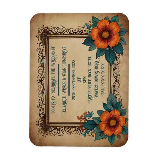 Uitnodiging Briefkaart Magneet (Verticaal)