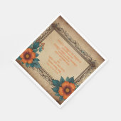 Uitnodiging Briefkaart Servet (Hoek)
