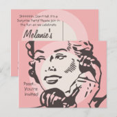 Uitnodiging Briefkaart telefoongesprek (Voorkant / Achterkant)