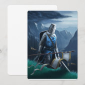 Uitnodiging/briefkaart van de nacht kaart (Voorkant / Achterkant)