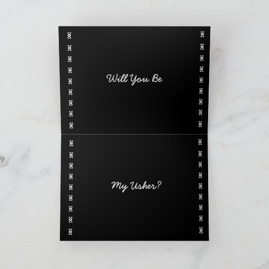 Uitnodiging BROTHER Usher Diamantruitpatroon (Binnen)