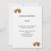 Uitnodiging Bruidegom Borrel - Ambachtelijk Bier T (Voorkant)