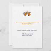 Uitnodiging Bruidegom Borrel - Ambachtelijk Bier T (Achterkant)