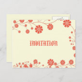 UITNODIGING -bruidsfeest (Voorkant / Achterkant)