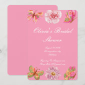 Uitnodiging bruidsfeestje  (Voorkant / Achterkant)