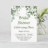 UITNODIGING BRUIDSSCHMAUS FLORALE BOTANISCH (Staand voorkant)