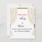 Uitnodiging bruiloft  (Achterkant)