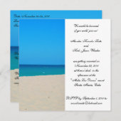 Uitnodiging bruiloft bestemming (Voorkant / Achterkant)