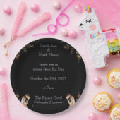 Uitnodiging Bruiloft lay-out die u kunt personalis Papieren Bordje (Feest)