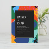 Uitnodiging | Bruiloft | Nacht in het museum (Staand voorkant)