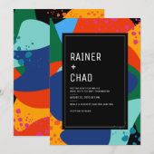 Uitnodiging | Bruiloft | Nacht in het museum (Voorkant / Achterkant)