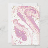 Uitnodiging Brunch Bubble & Baby Marble Baby showe (Achterkant)