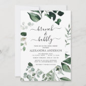 Uitnodiging Brunch & Bubble Vrijgezellenfeest Gree (Voorkant)