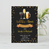 Uitnodiging bubbels en bierfeestje (Staand voorkant)
