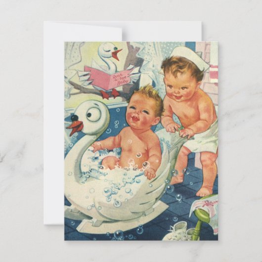 uitnodiging Bubble Bath Birthday Party (Voorkant)