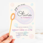 Uitnodiging Bubble Birthday, Uitnodiging derde ver