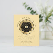 Uitnodiging Budget Klok Goud Oud en Nieuw-feest (Staand voorkant)