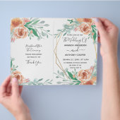 Uitnodiging budget receptie programma flyer (Hand)