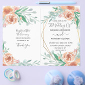 Uitnodiging budget receptie programma flyer (Enkel)