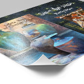 Uitnodiging budget save the date feest foto afdruk (Hoek)