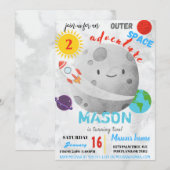 Uitnodiging buitendag voor ruimteavontuur (Voorkant / Achterkant)