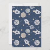 Uitnodiging buitenruimte 1st Boy Birthday (Achterkant)