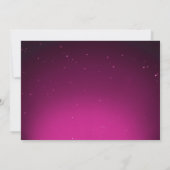 Uitnodiging buitenruimte voor Alien Girl Birthday (Achterkant)