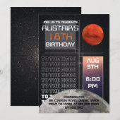 Uitnodiging buitenruimtevaart (Voorkant / Achterkant)