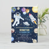 Uitnodiging buitenruimtevaart (Staand voorkant)