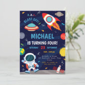 Uitnodiging buitenruimtevaart (Staand voorkant)