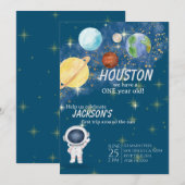 Uitnodiging buitenruimtevaart (Voorkant / Achterkant)