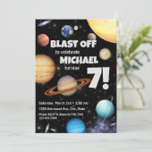 Uitnodiging buitenruimtevaart (Staand voorkant)