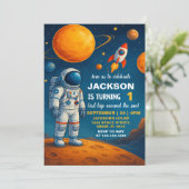 Uitnodiging buitenruimtevaart (Staand voorkant)