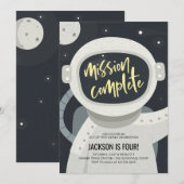 Uitnodiging buitenruimtevaart (Voorkant / Achterkant)