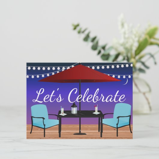 Uitnodiging buitenshuis (Staand voorkant)