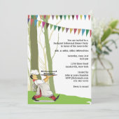 Uitnodiging buitenshuis om een repetitie uit te vo (Staand voorkant)