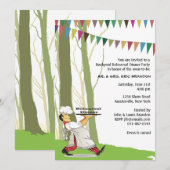 Uitnodiging buitenshuis om een repetitie uit te vo (Voorkant / Achterkant)